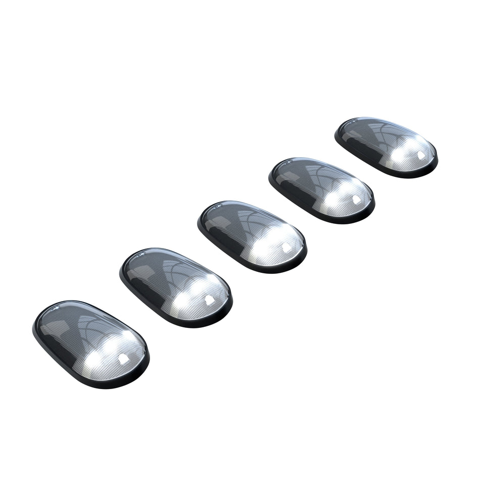 Dodge RAM Heavy-Duty 2500/3500 03-18 5 Piece Cab Roof Light Set LED Clear Lens in White