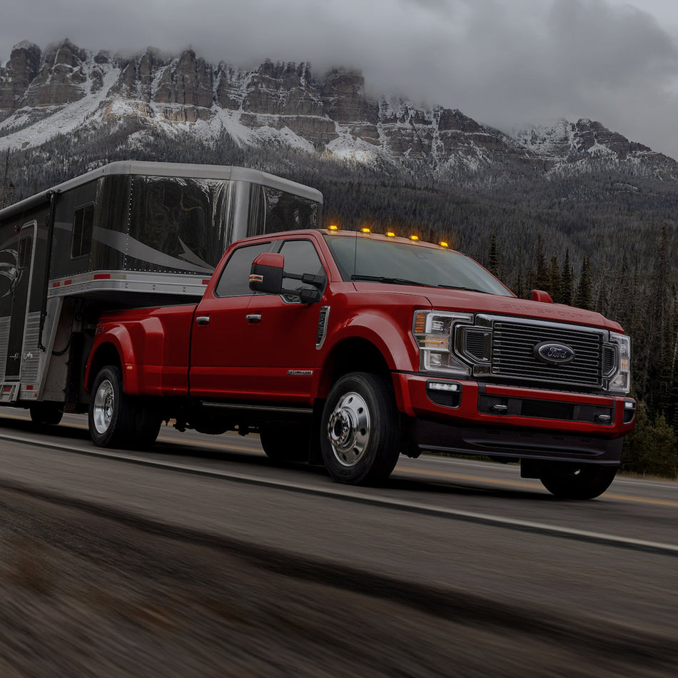 Ford Super Duty 17-23 (5-Piece Set) LED Cab Roof Light Kit with Clear Lens & Amber LEDs - (Attn: This part is for Ford trucks that DID NOT come with factory installed cab roof lights)