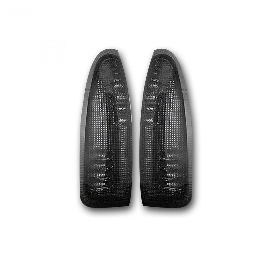 Ford Super Duty F250/350/Excursion 03-07 Side Mirror Lenses Amber LED in Smoked