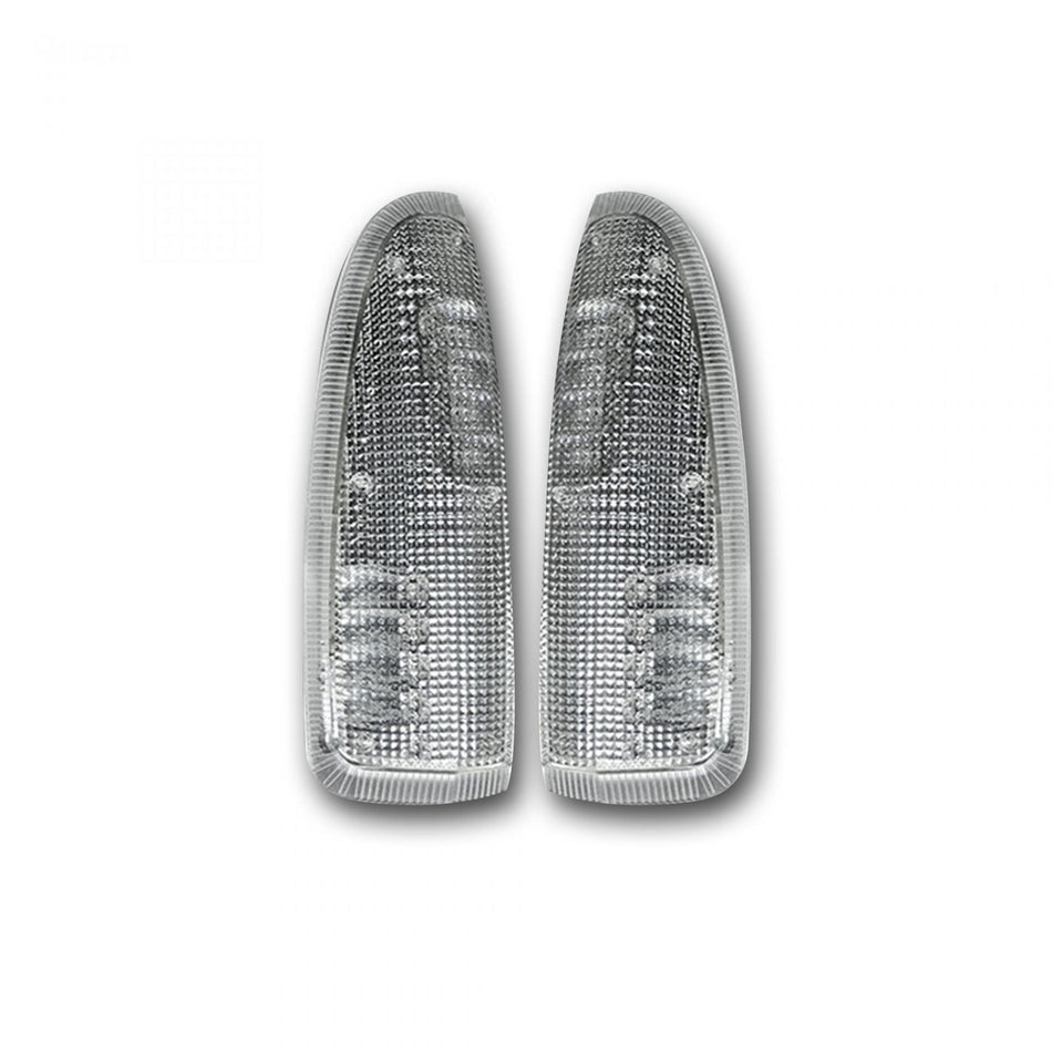 Ford F250/F350 Super Duty & Excursion 03-07 White Side Mirror LED Clear