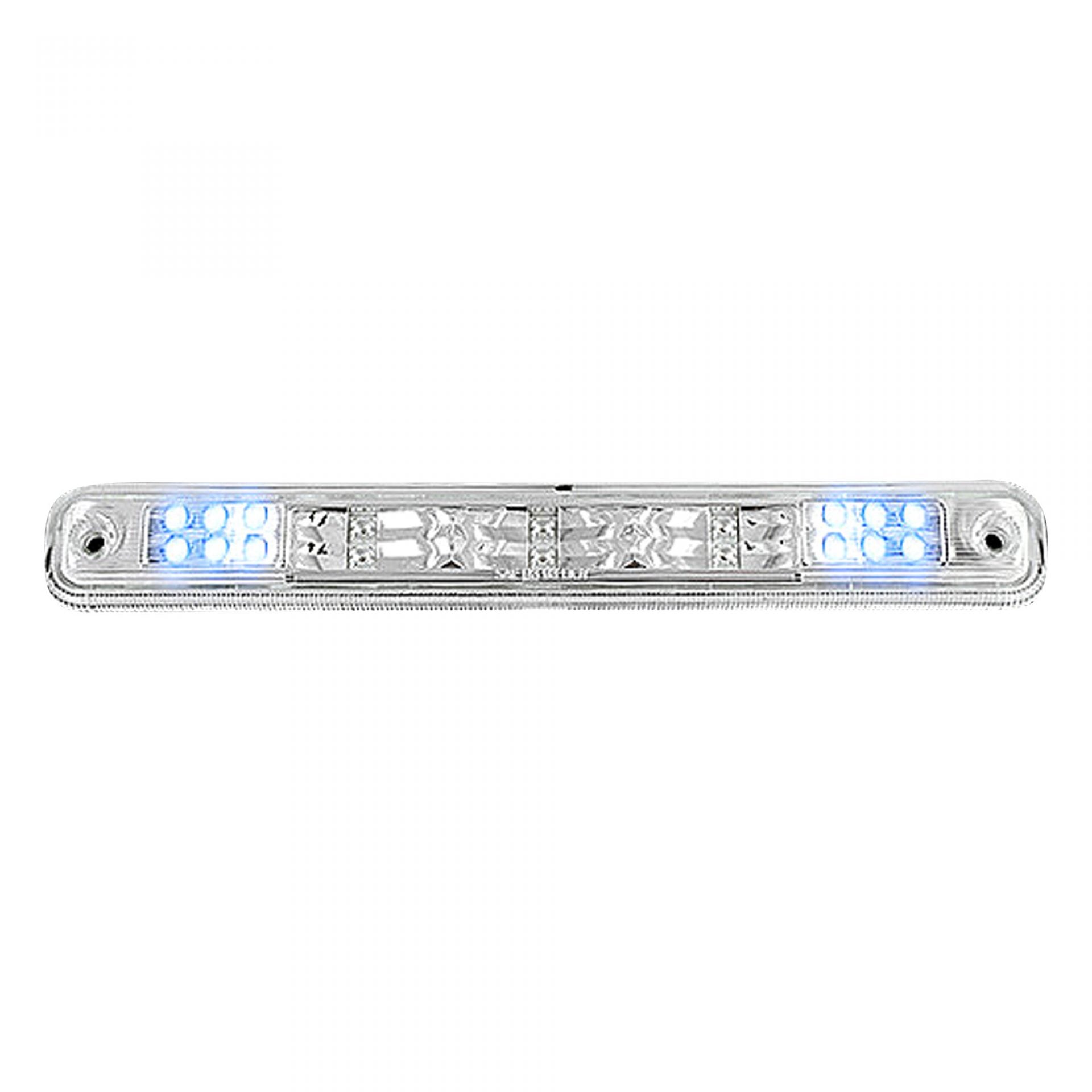 GMC Sierra & Chevy Silverado 94-98 3rd Bake Light Kit Red LED in Clear