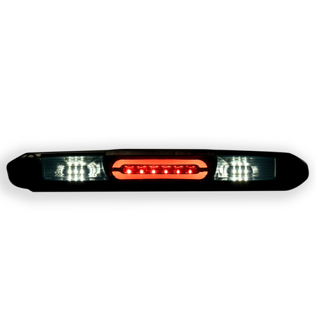 Both lit GMC Sierra & Chevy Silverado 07-13 3rd Brake Light Kit LED Smoked