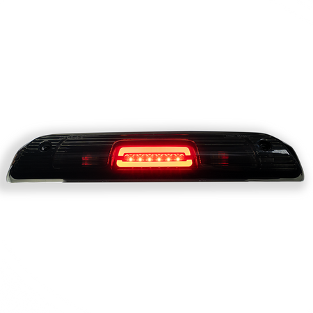 Red lit GMC Sierra & Chevy Silverado 1500 14-18 & 2500/3500 14-19 3rd Brake Light Kit Cree XML LED Smoked