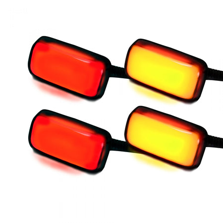 GMC Sierra & Chevy Silverado 15-19 Fender Light LED Smoked w/ Black Trim