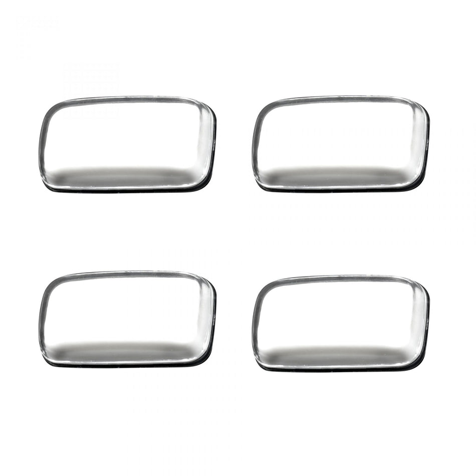 GMC Sierra & Chevy Silverado 15-19 Dually Fender Light Red & Amber 4 LED Clear w/ Chrome Trim