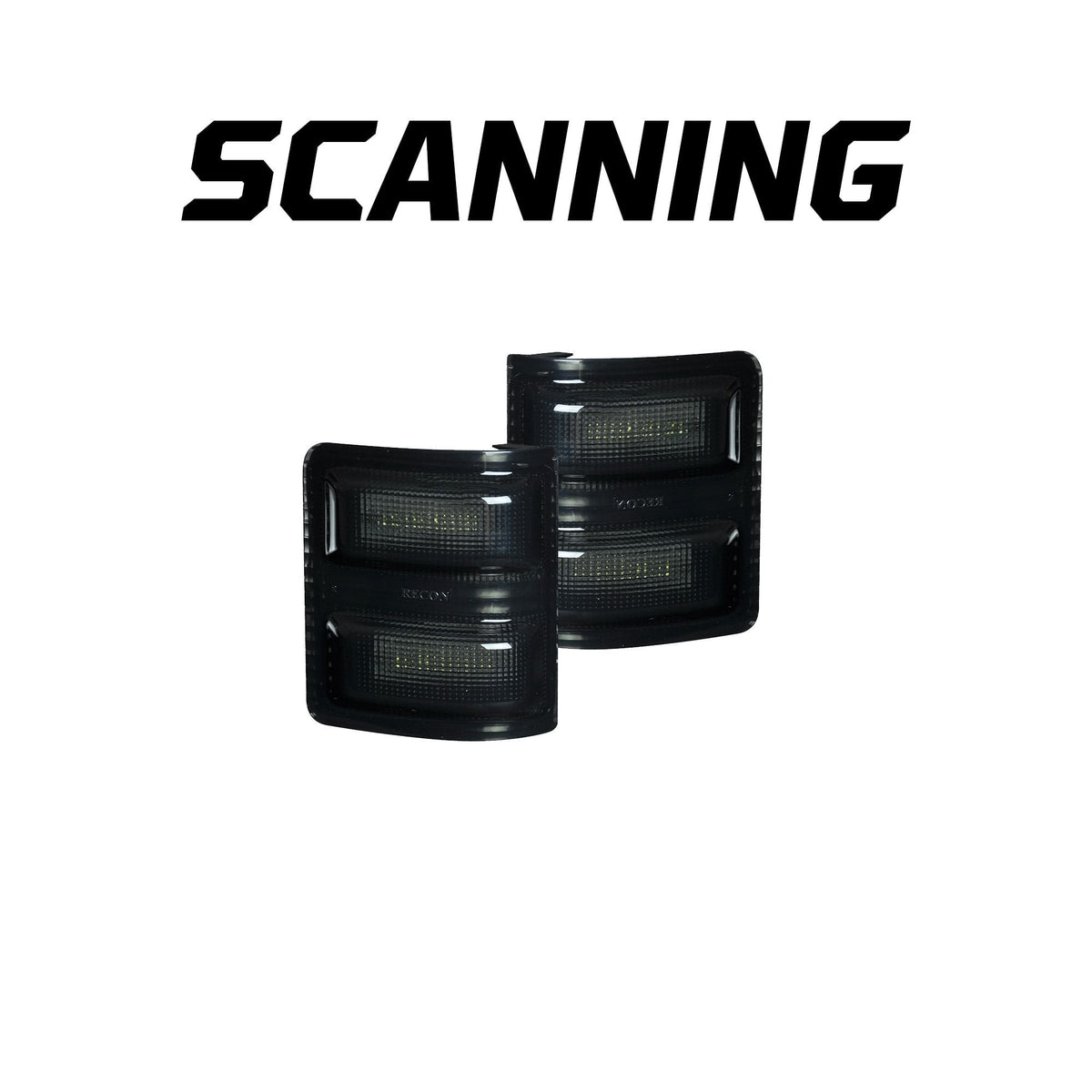 Ford F250/F350 08-16 Super Duty Side Mirror Lenses White LED in Smoked