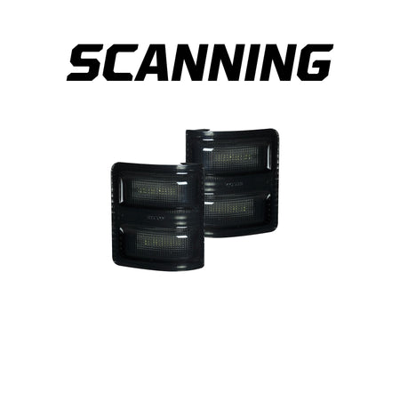 Ford F250/F350 08-16 Super Duty Side Mirror Lenses White LED in Smoked