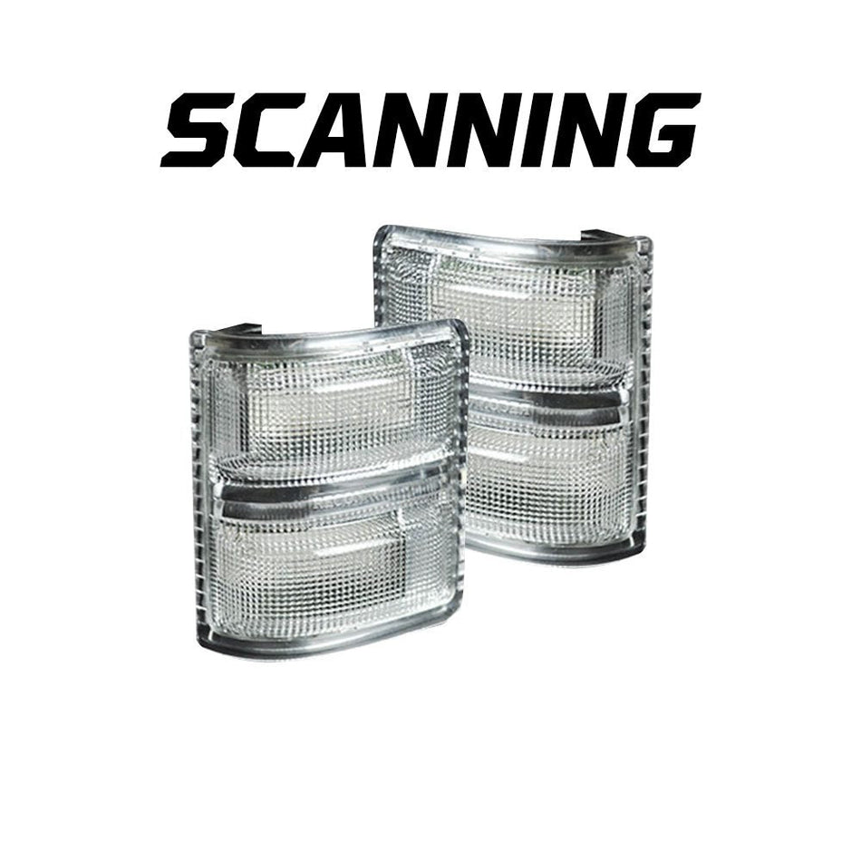 Ford F250/F350 08-16 Super Duty Side Mirror Lenses White & Amber LED Clear