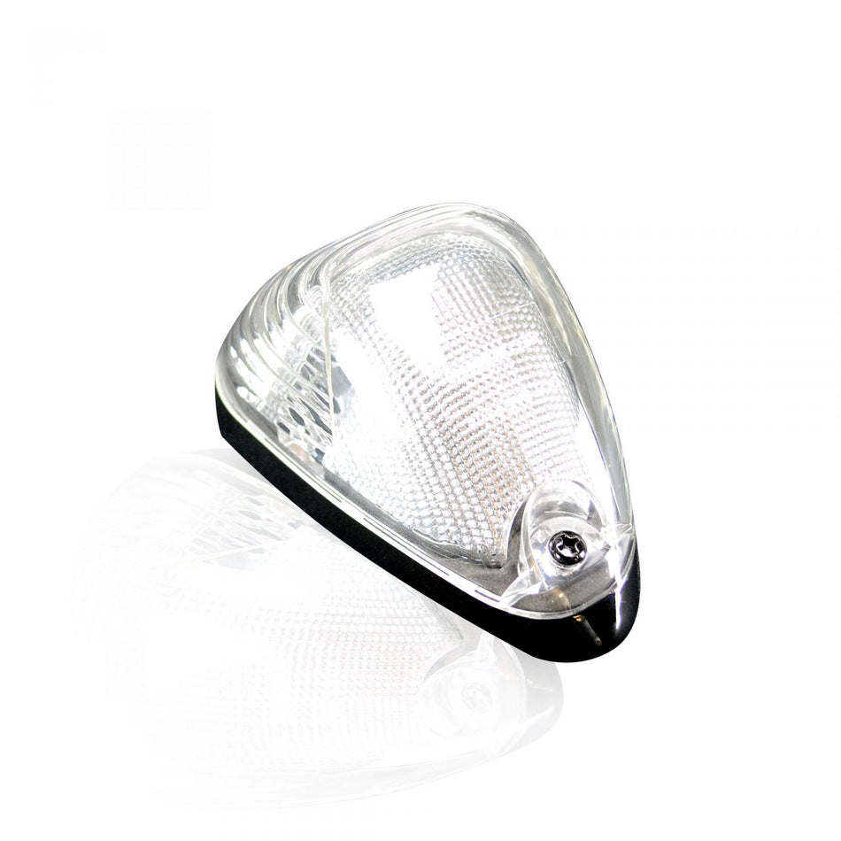 Ford Super Duty 99-16 Cab Light Set Strobe LED Clear Lens in White & Amber LEDs