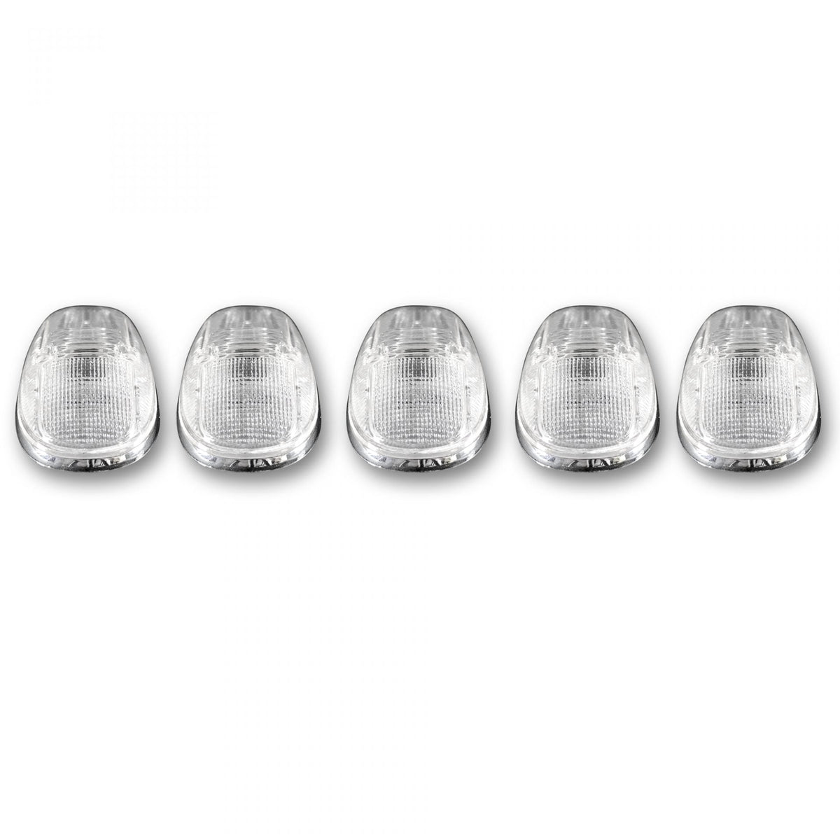 Dodge 99-02 5 Piece Cab Roof Light Set LED clear Lens in Amber