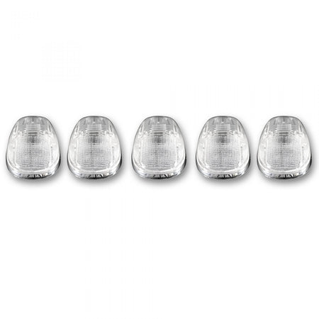 Dodge 99-02 5 Piece Cab Roof Light Set LED clear Lens in Amber