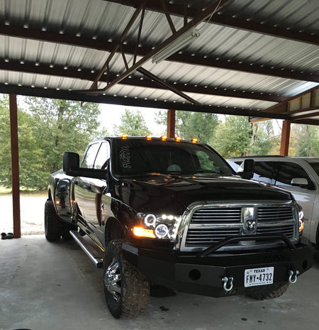 Dodge Heavy-Duty 2500/3500 03-19 5 Piece Set Cab Roof Lights LED Smoked Lens in Amber