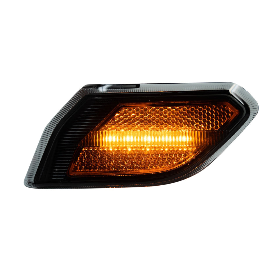 Jeep JL Wrangler 18-24 Amber Front Fender Side Marker Lenses LED Smoked