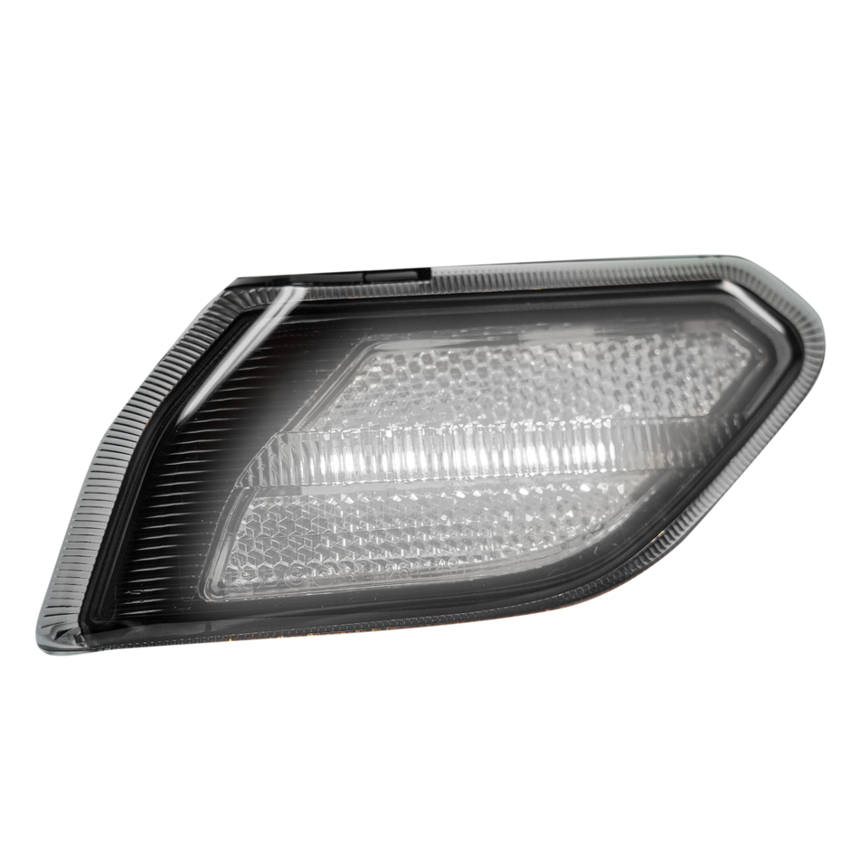 Jeep JL Wrangler 18-24 White Front Fender Side Marker Lenses LED Smoked