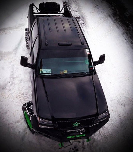 GMC & Chevy 02-07 Heavy Duty 3 Piece Cab Roof Light LED Smoked Lens in Amber