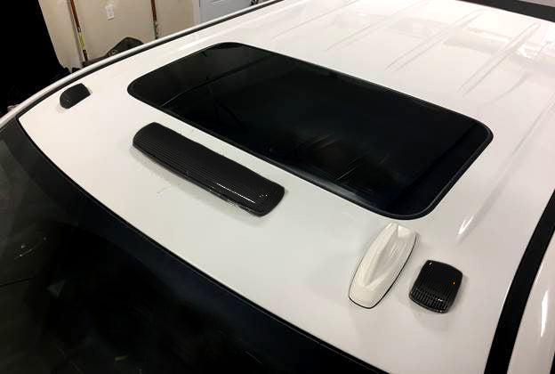 GMC & Chevy 15-19 Heavy Duty 3 Piece Cab Roof Lights LED Smoked Lens in Amber