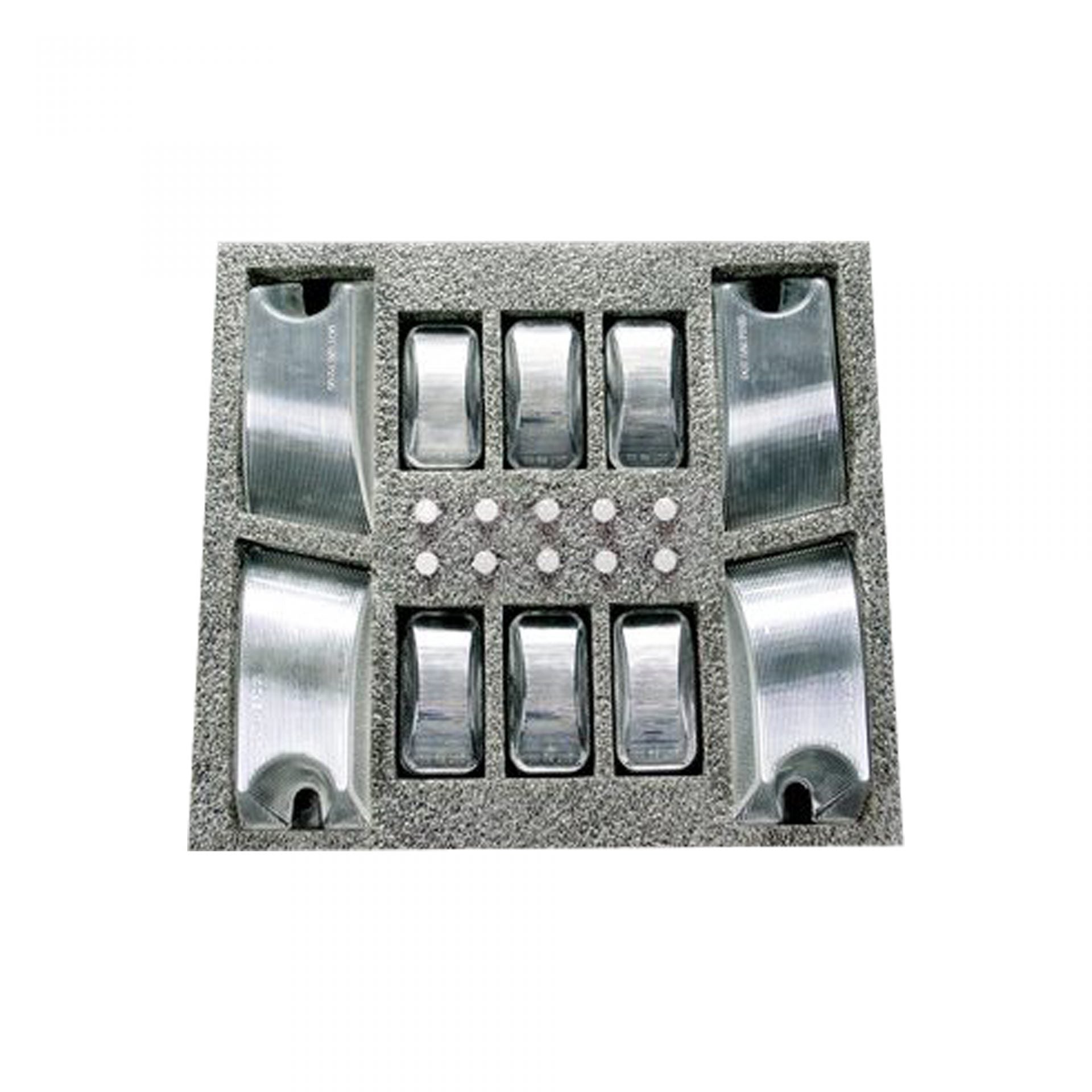 Hummer H2 02-10 Smoked Cab Roof Light Lenses 5 Amber & 5 Red 194 Xenon Bulbs