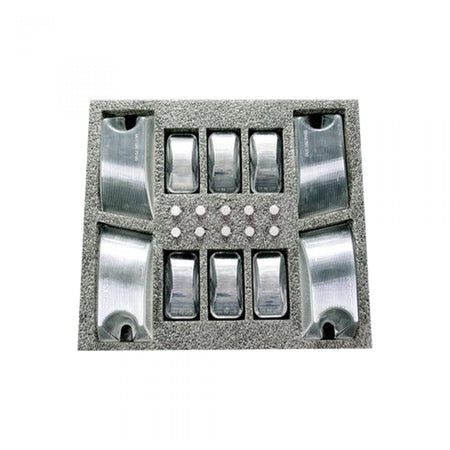 Hummer H2 02-10 Smoked Cab Roof Light Lenses 5 Amber & 5 Red 194 Xenon Bulbs