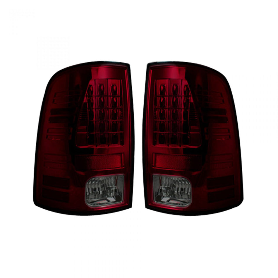 Dodge RAM 2500/3500 10-18 (Replaces OEM Halogen ONLY) Tail Lights LED in Dark Red Smoked