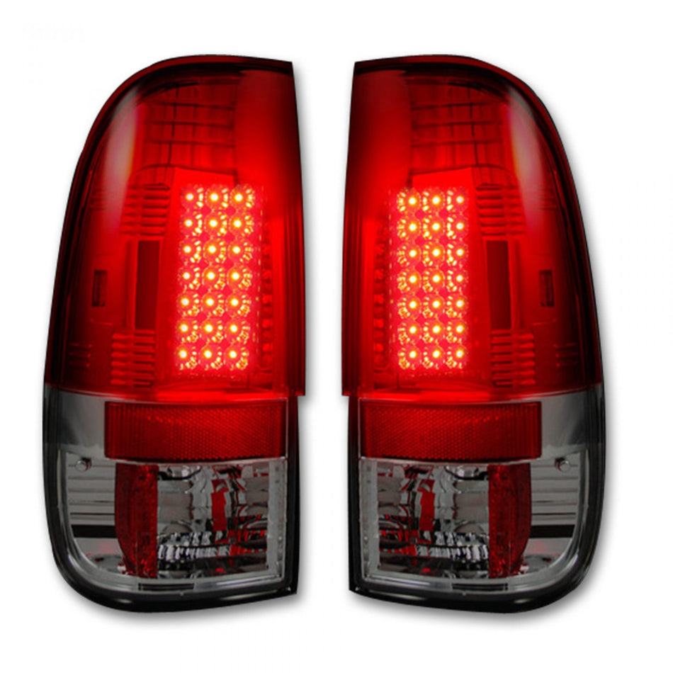 Ford F150 97-03 Tail Lights LED in Red Lens