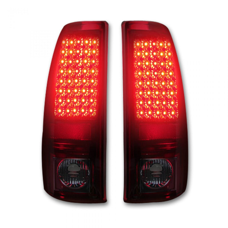 Chevy Silverado & GMC Sierra 99-07 Tail Lights LED in Smoked