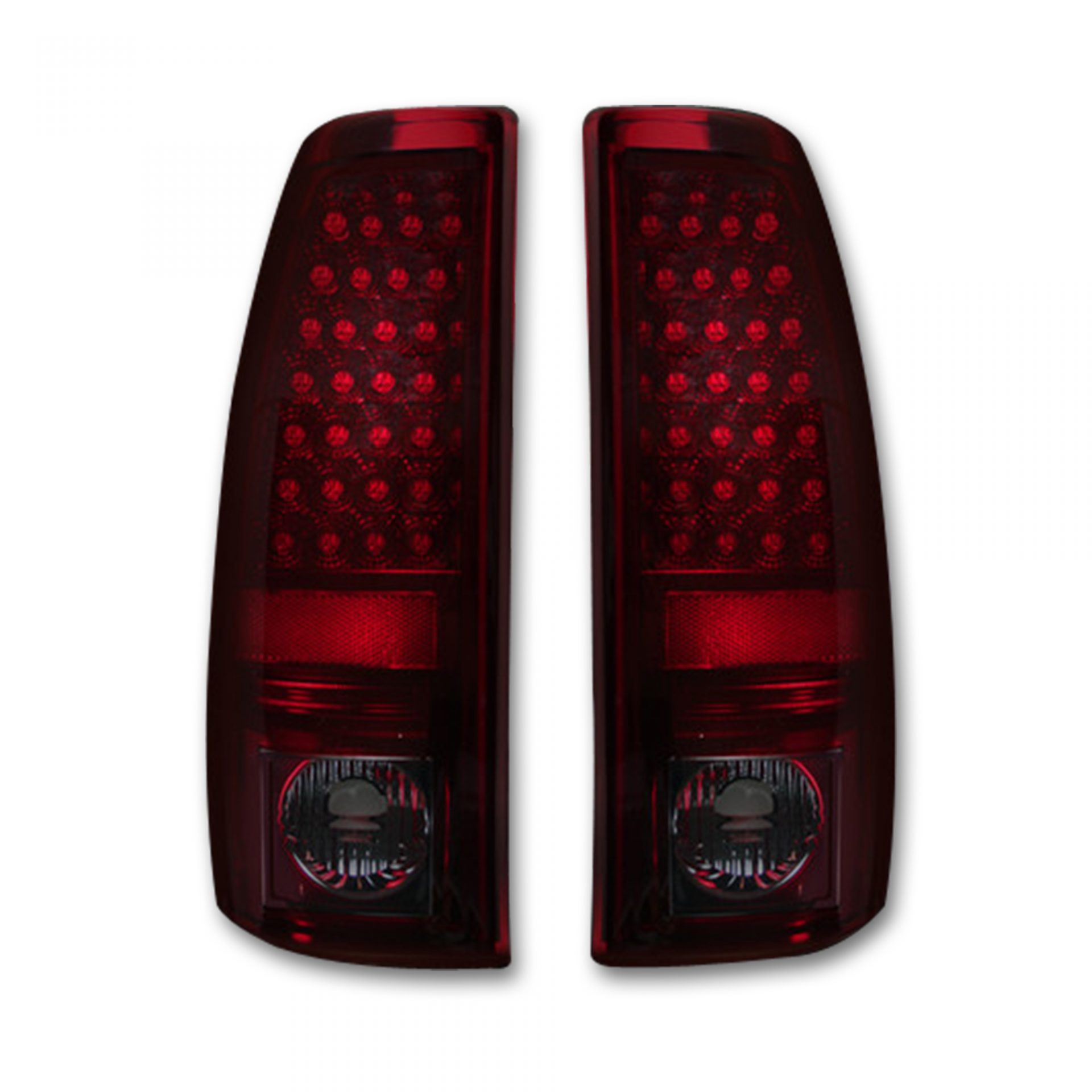 Chevy Silverado & GMC Sierra 99-07 Tail Lights LED in Red