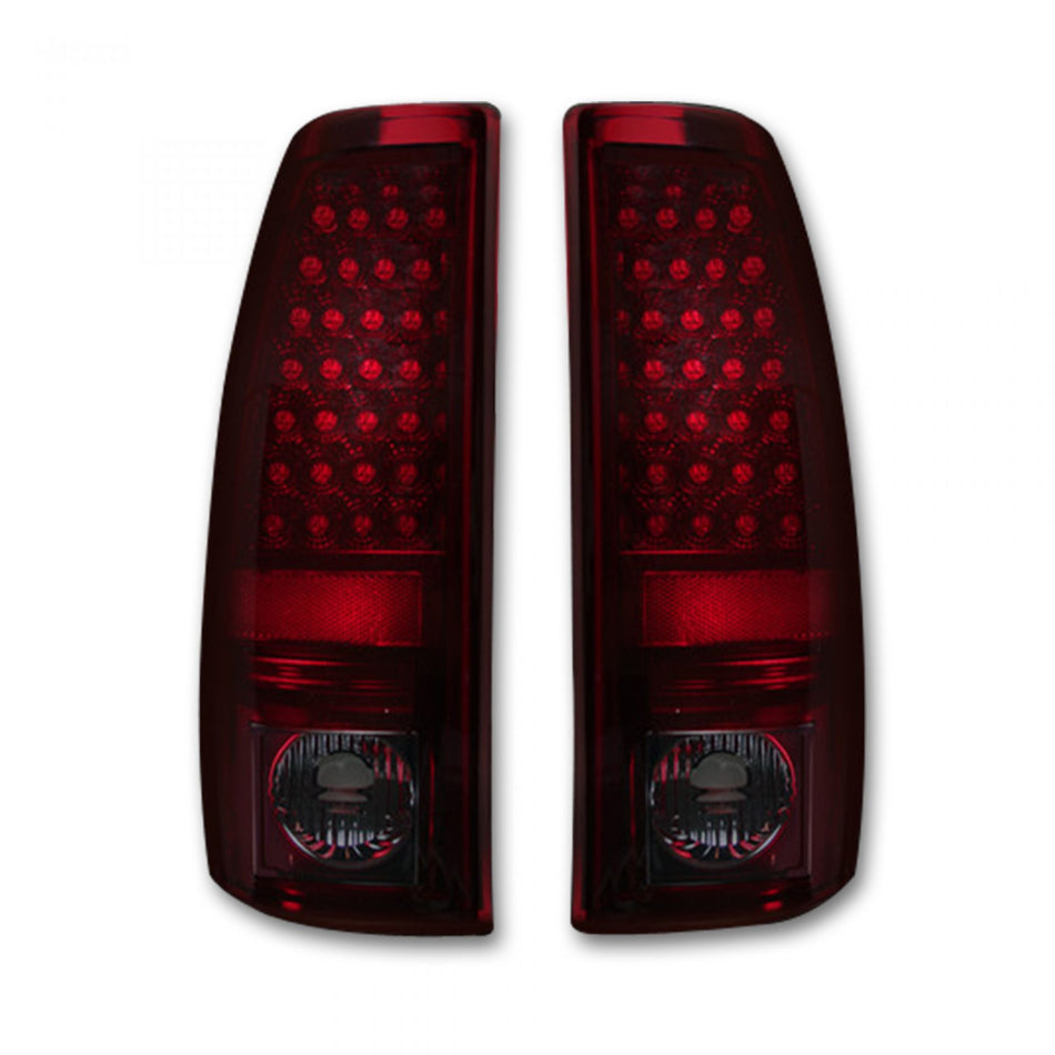 Chevy Silverado & GMC Sierra 99-07 Tail Lights LED in Red