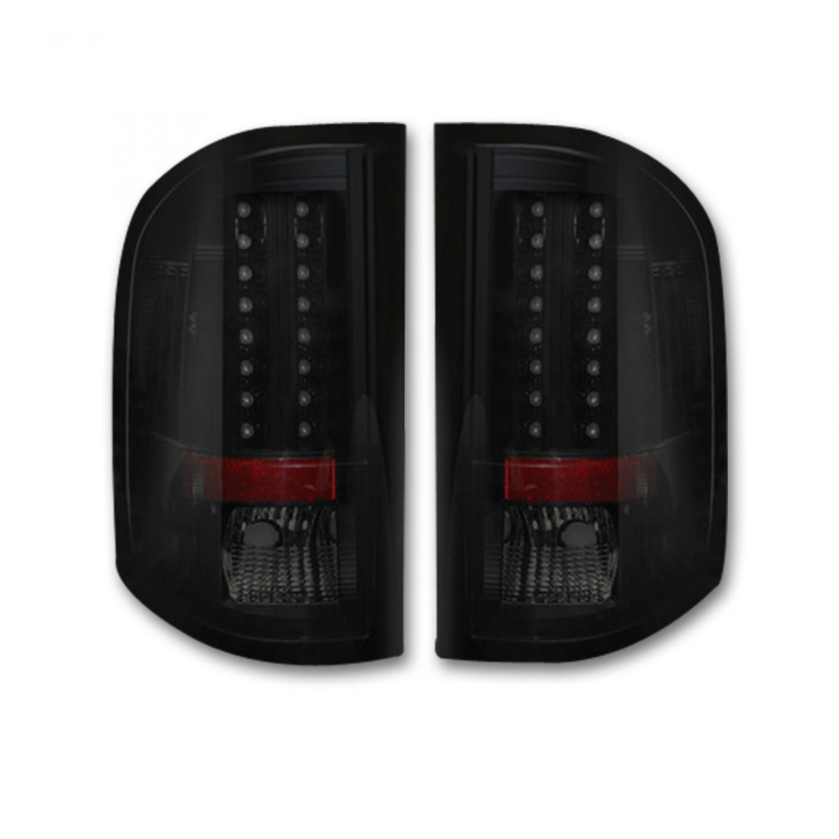 Chevy Silverado Single-Wheel 07-13 & Dually 07-14 & GMC Sierra 07-14 Tail Lights LED in Smoked