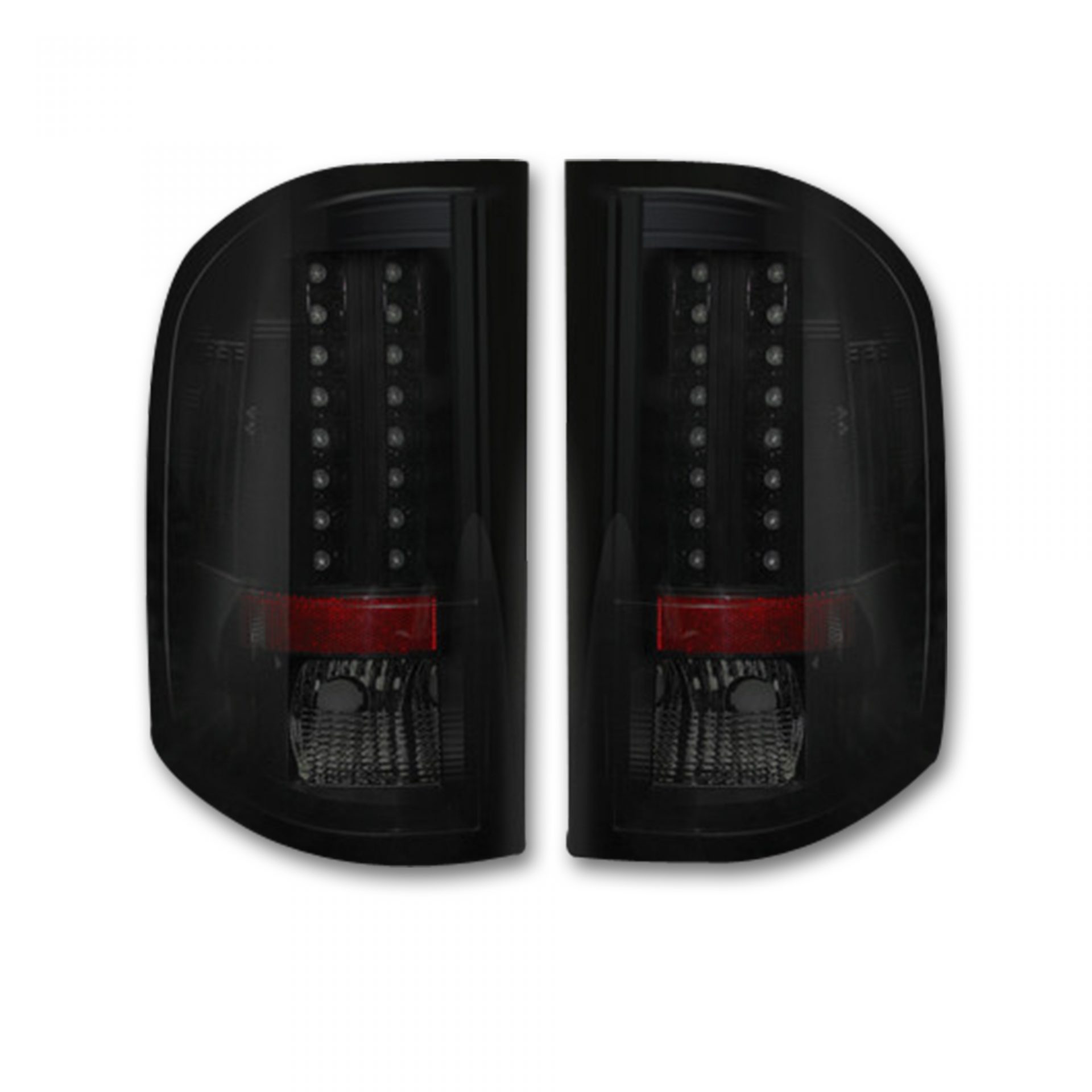 Chevy Silverado Single-Wheel 07-13 & Dually 07-14 & GMC Sierra 07-14 Tail Lights LED in Smoked