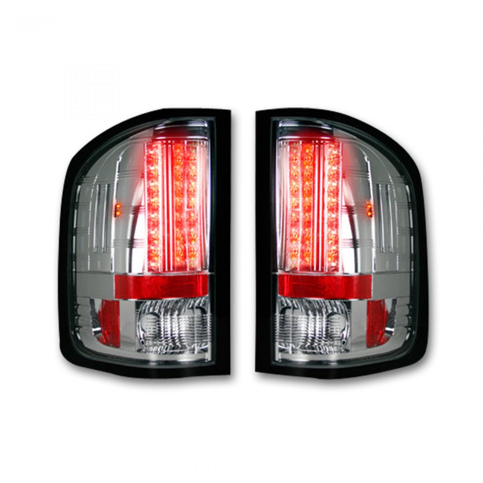 Chevrolet Silverado Dually 07-14 & GMC Sierra Dually 07-14 Tail Lights LED Clear