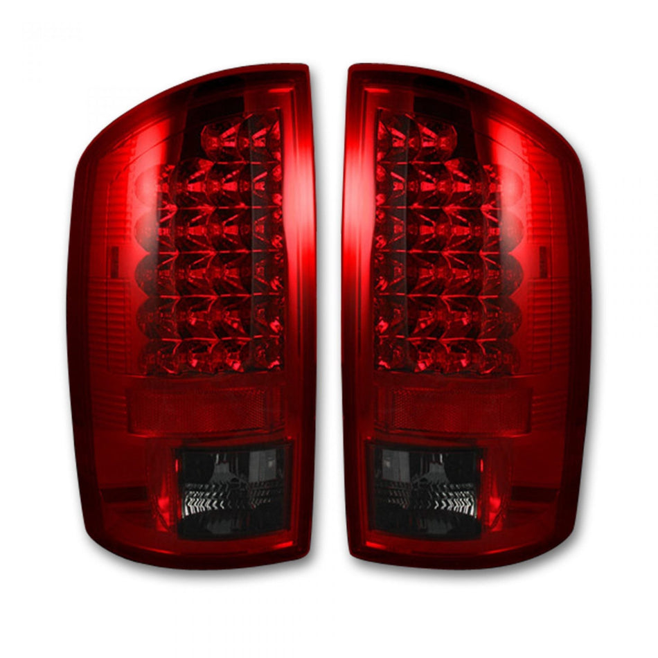 Dodge RAM 2500/3500 07-09 Tail Lights LED in Dark Red Smoked