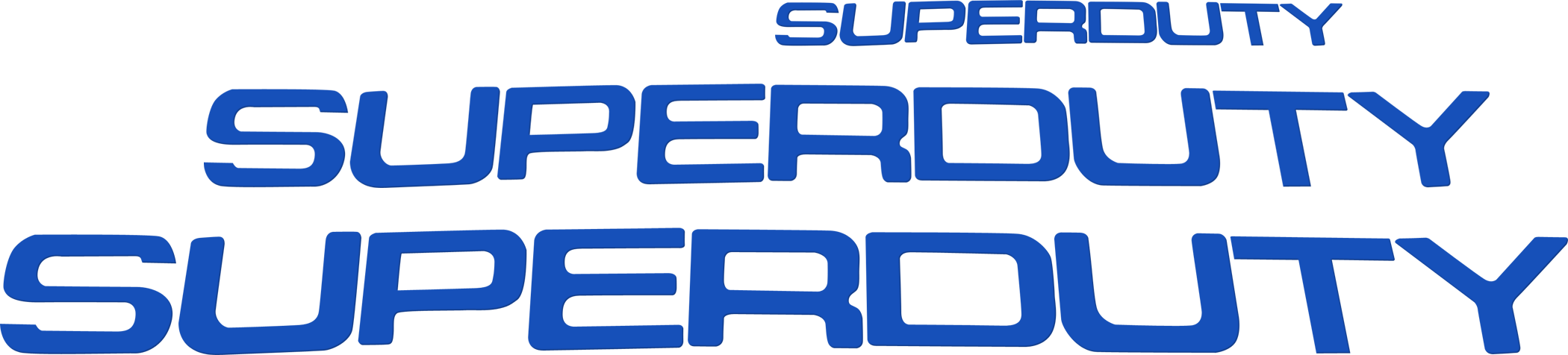 Ford Super Duty 17-19 Acrylic Emblem Inserts in Blue