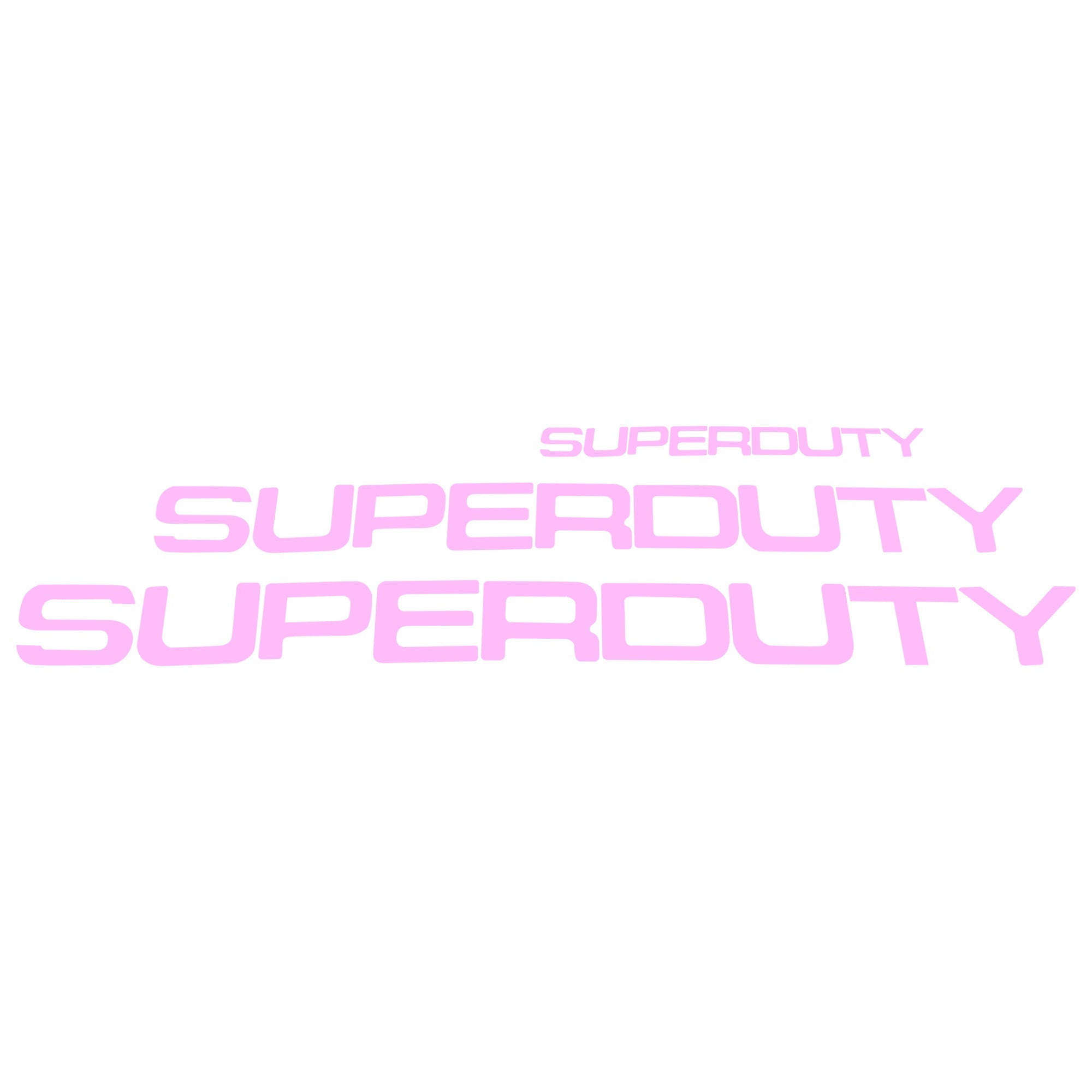 Ford Super Duty 08-16 Acrylic Emblem Inserts in pink