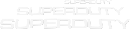 Ford Super Duty 08-16 Acrylic Emblem Inserts in White