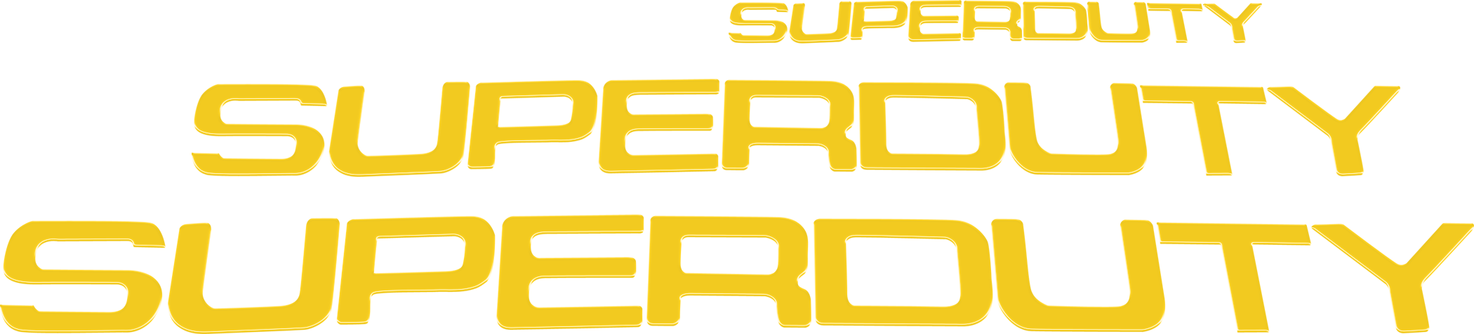 Ford Super Duty 08-16 Acrylic Emblem Inserts in Yellow