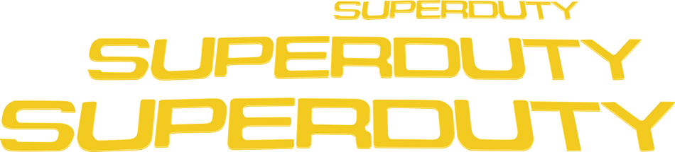 Ford Super Duty 08-16 Acrylic Emblem Inserts in Yellow