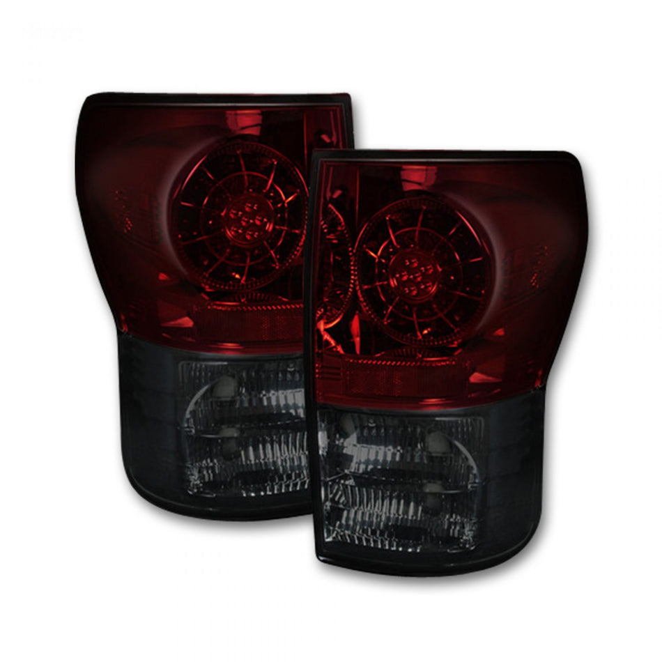 Toyota Tundra 07-13 Tail Lights LED in Dark Red