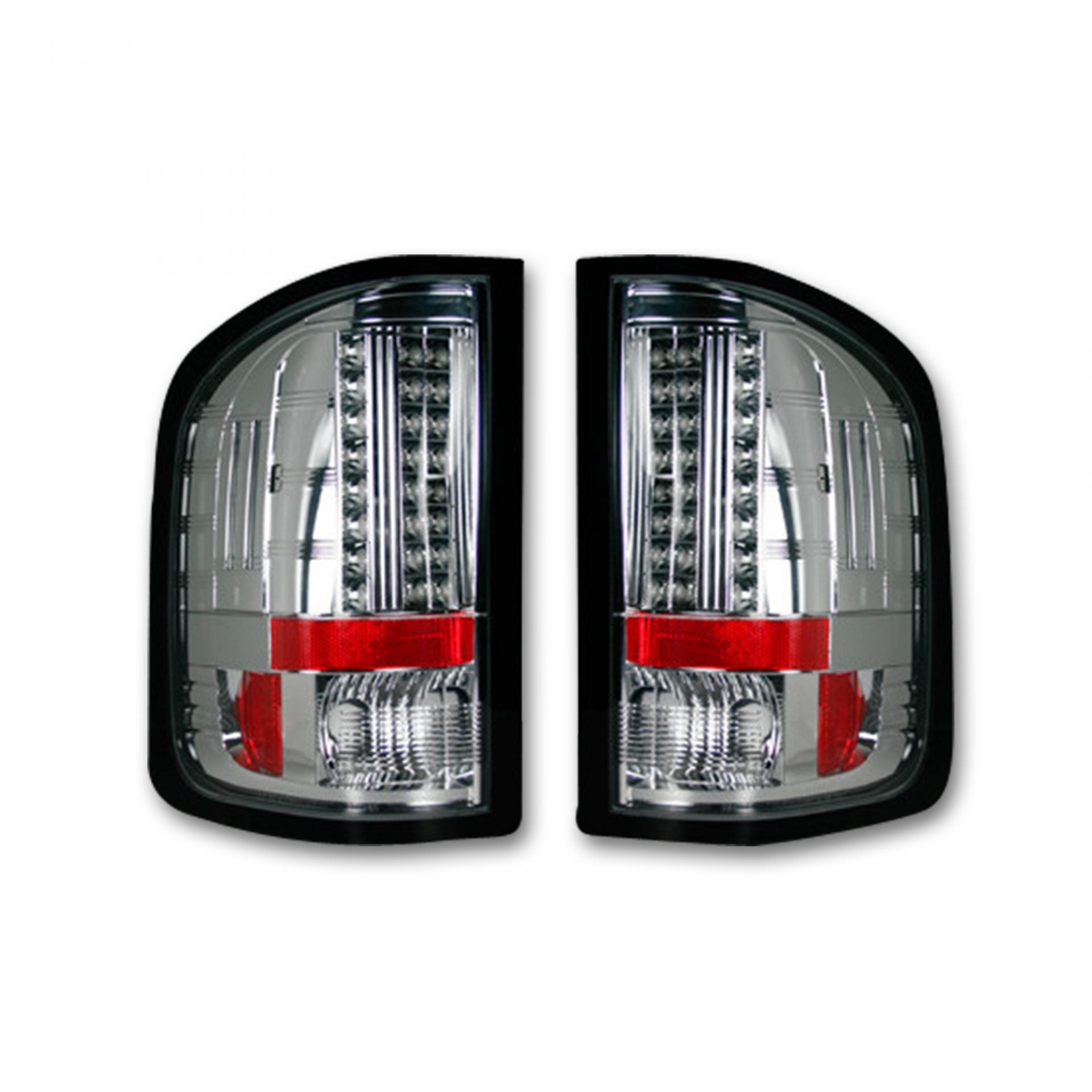 DARK RED SMOKED LED Tail Lights 07-13 GMC SIERRA 1500/2500/3500 Single Wheel ONLY