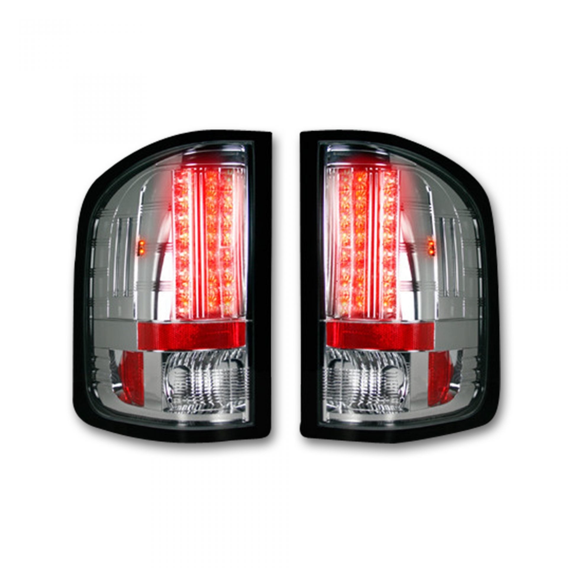 DARK RED SMOKED LED Tail Lights 07-13 GMC SIERRA 1500/2500/3500 Single Wheel ONLY