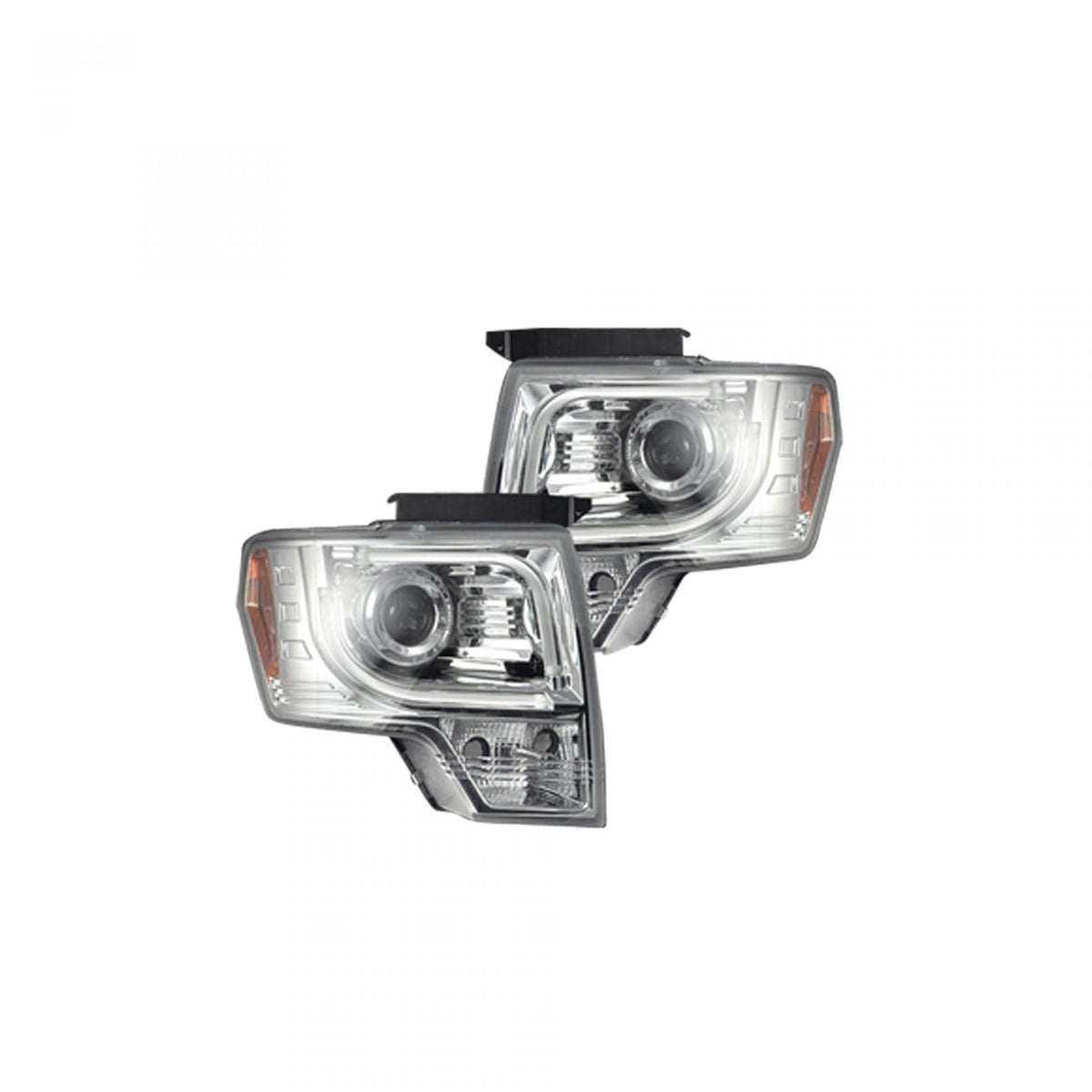 Ford F150 & Raptor 09-14 Projector Headlights OLED Halos & DRL Clear/Chrome