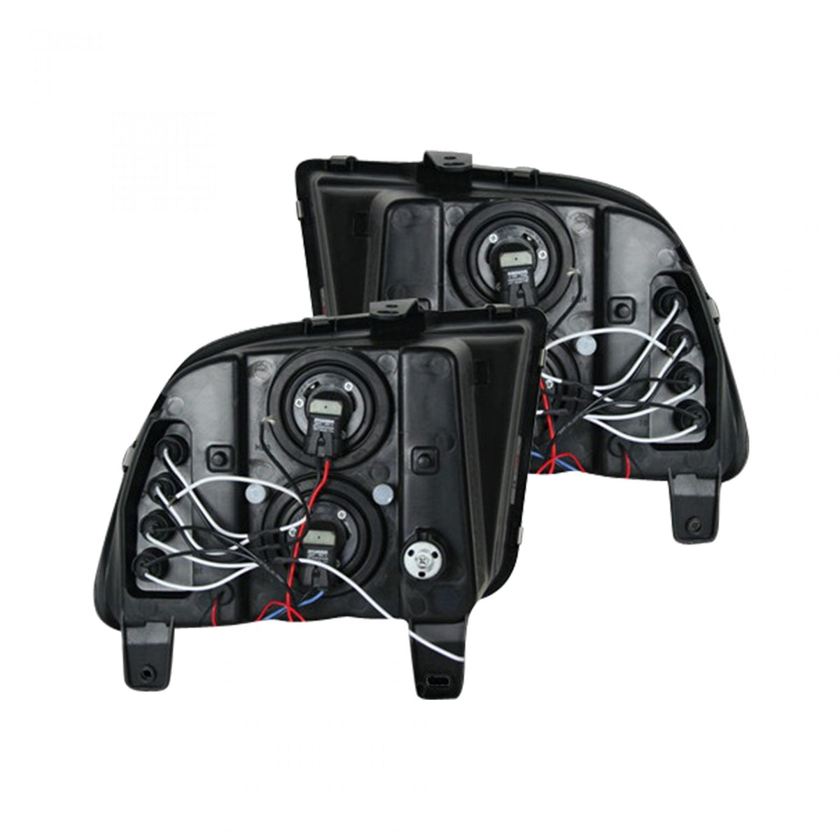 Ford Mustang 05-09 Projector Headlights in Clear/Chrome