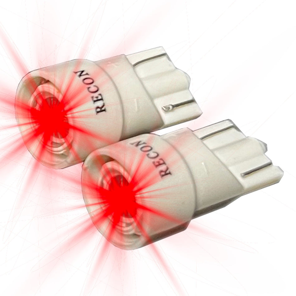 194/168 1-Watt Wedge Style LED Bulbs in Red