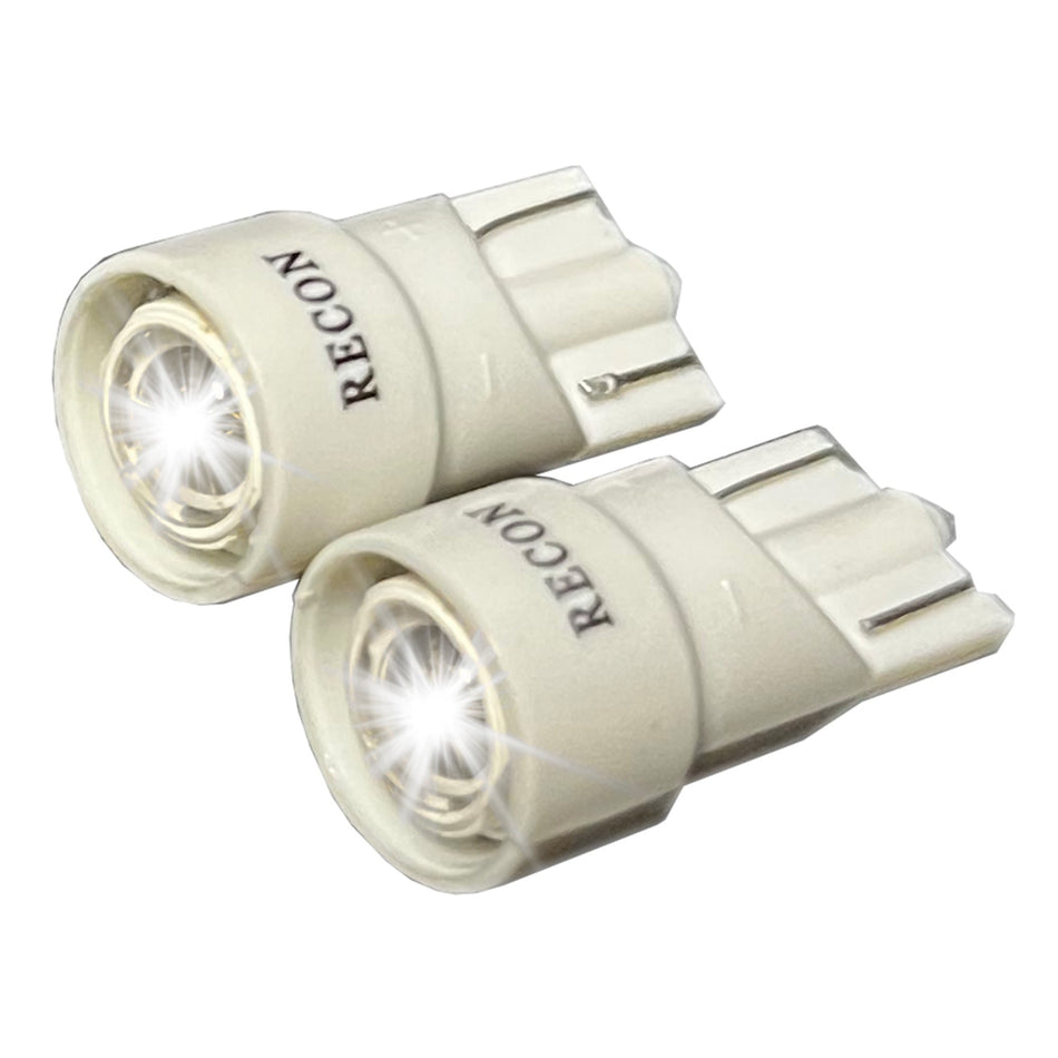 194/168 1-Watt Wedge Style LED Bulbs in White