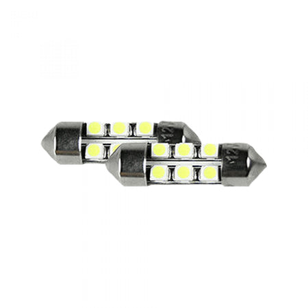3175 10mm x 31mm Festoon Style High-Power 1-Watt 6 LED Bulbs