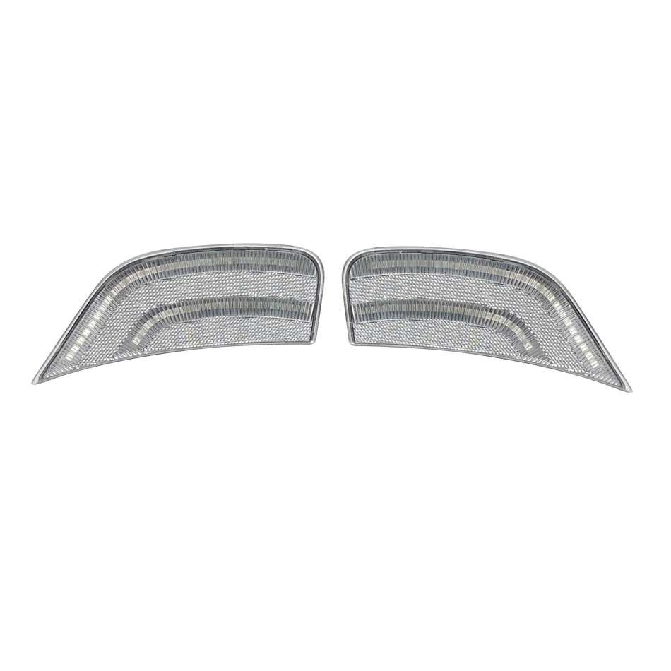 Cadillac 21-24 Escalade & GMC 21-24 Yukon/Yukon XL/Yukon Denali (5th GEN) & 21-24 Chevy Tahoe/Suburban (5th GEN) LED Front Fender Lens w AMBER LEDs - Clear Lens