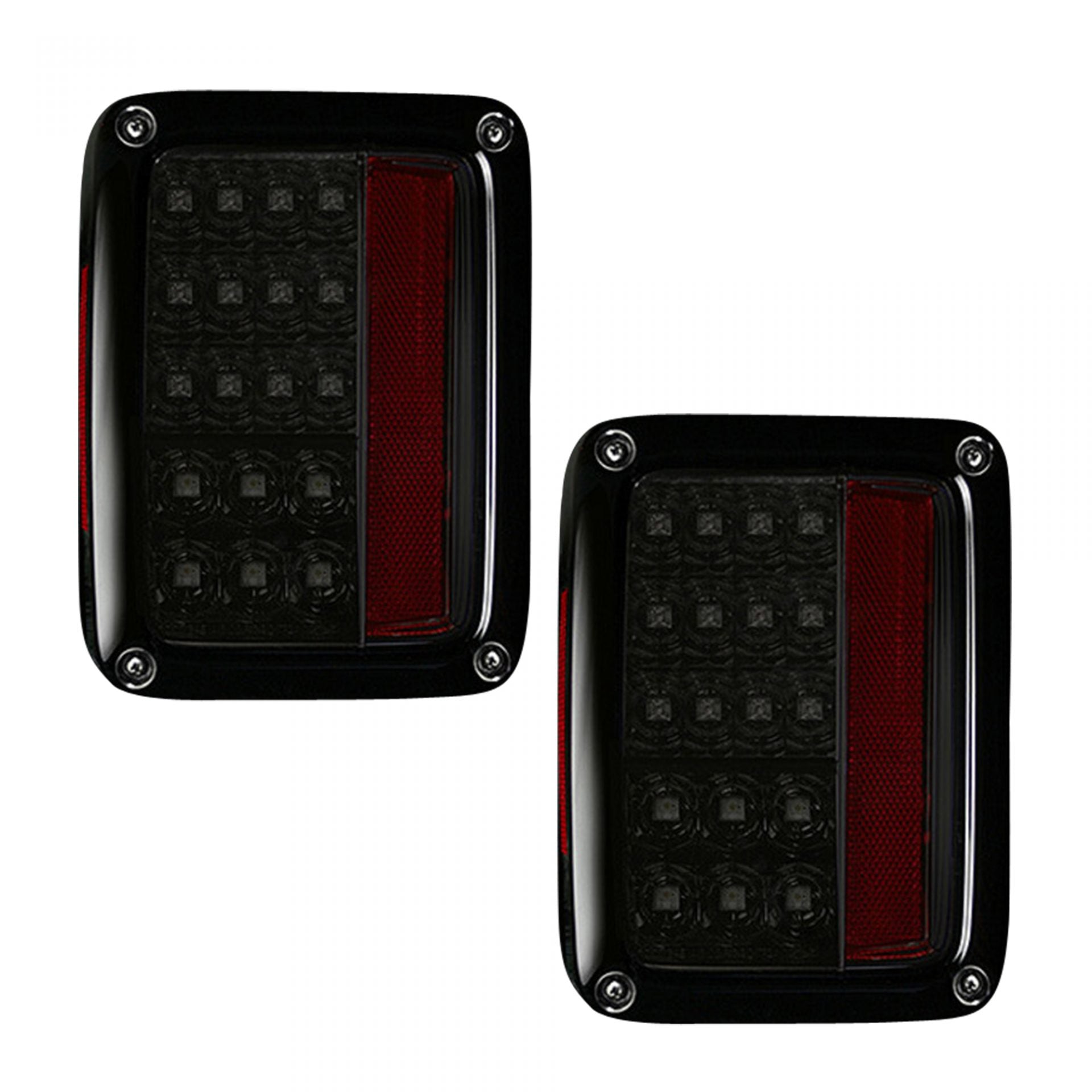 Jeep 07-18 JK Wrangler LED Taillights - Clear Lens