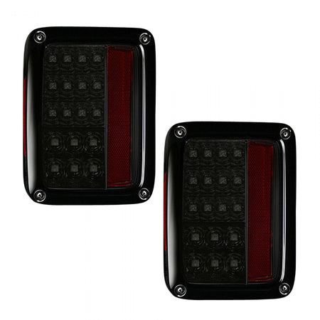 Jeep 07-18 JK Wrangler LED Taillights - Clear Lens