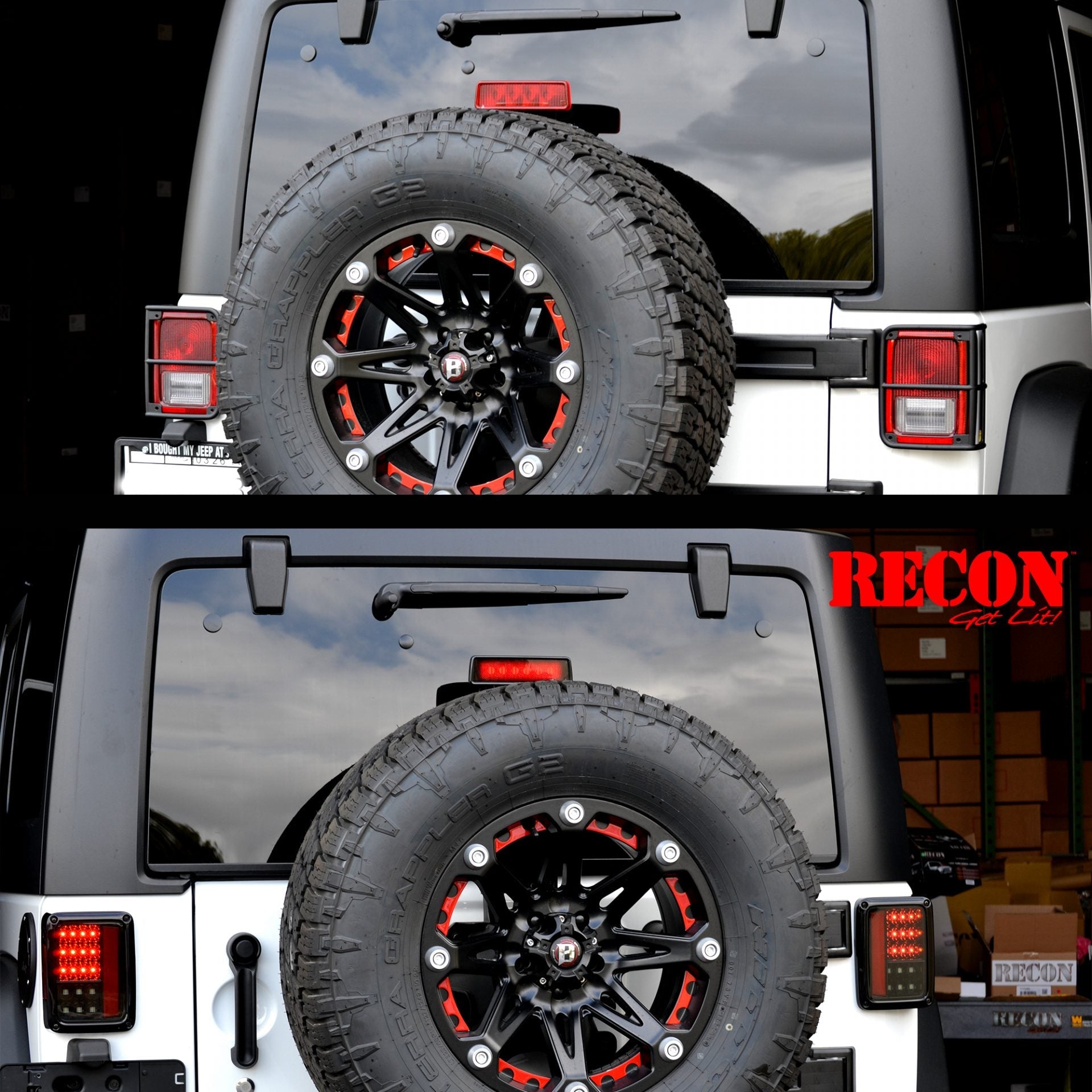 Jeep 07-18 JK Wrangler LED Taillights - Clear Lens