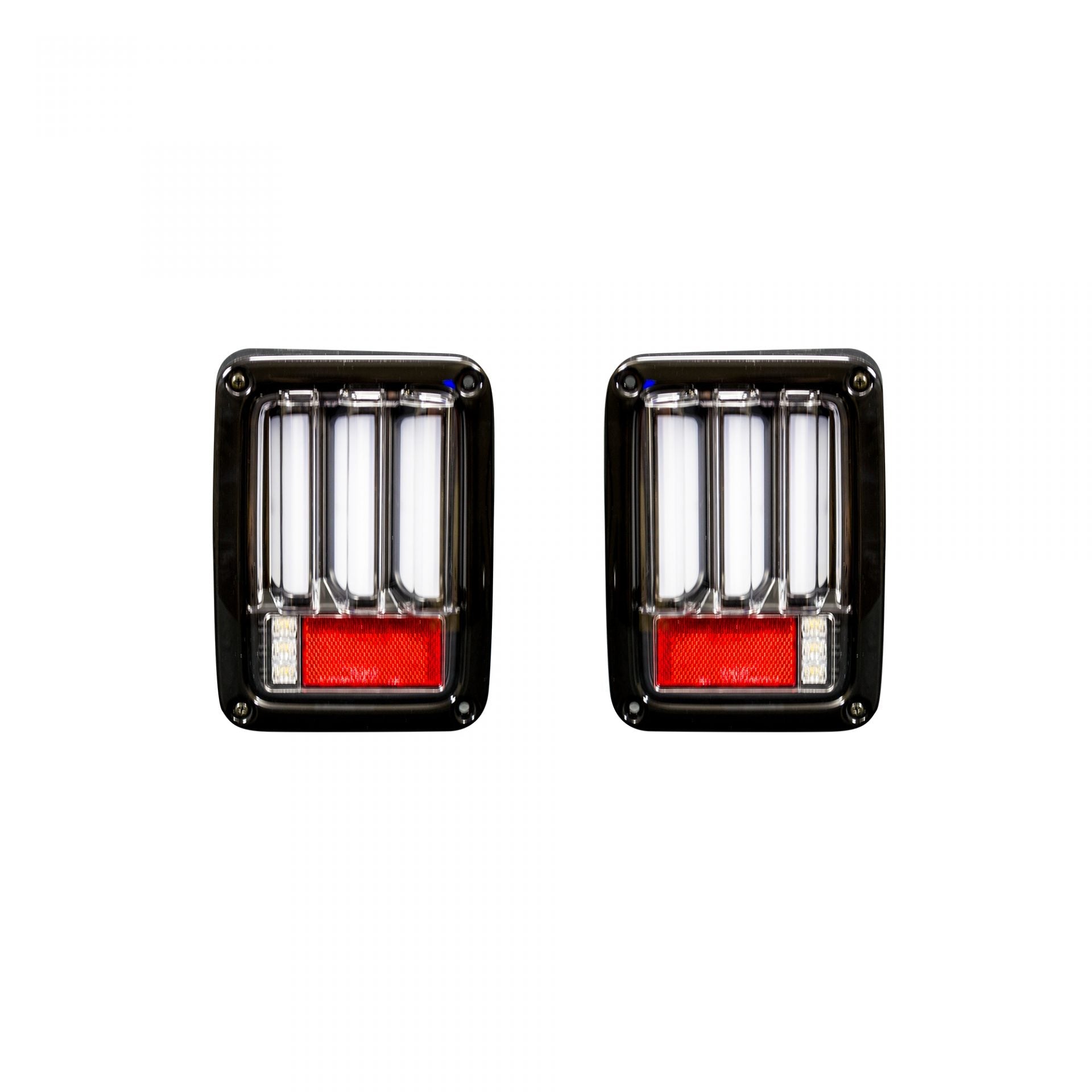Jeep 07-18 JK Wrangler Scanning OLED Bar-Style LED Taillights - Clear Lens