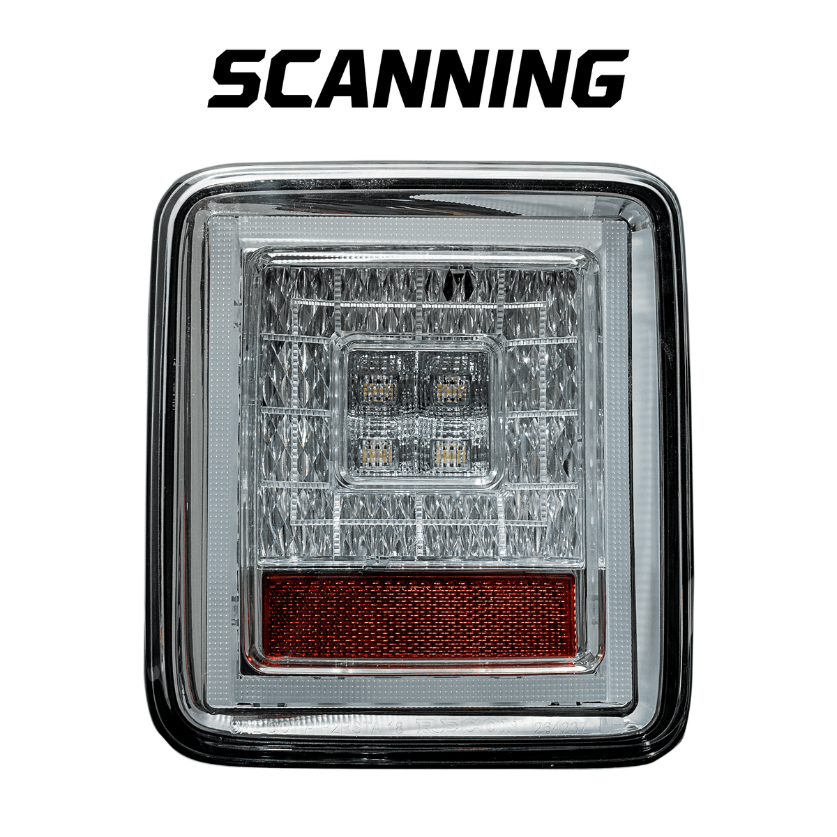 Jeep JL Wrangler 18-19 (Replaces Factory OEM Halogen) Tail Lights OLED Clear